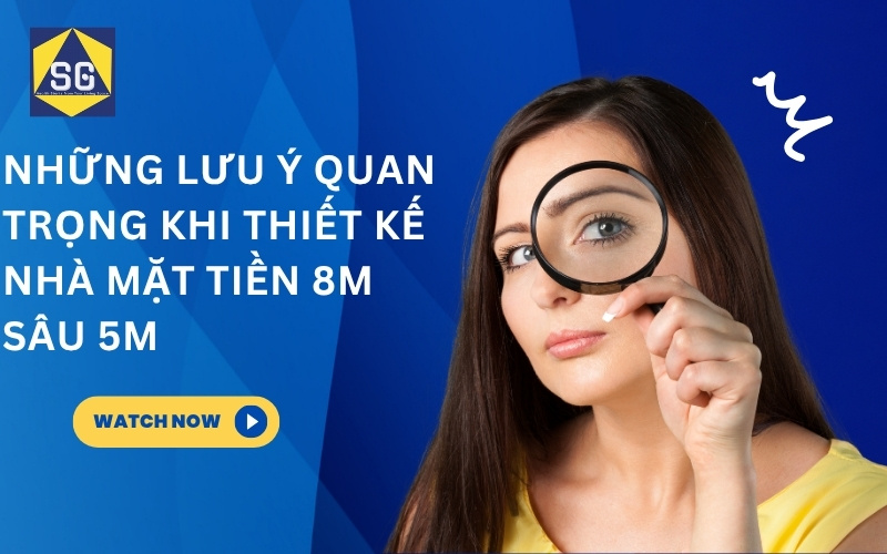 thiết kế nhà mặt tiền 8m sâu 5m