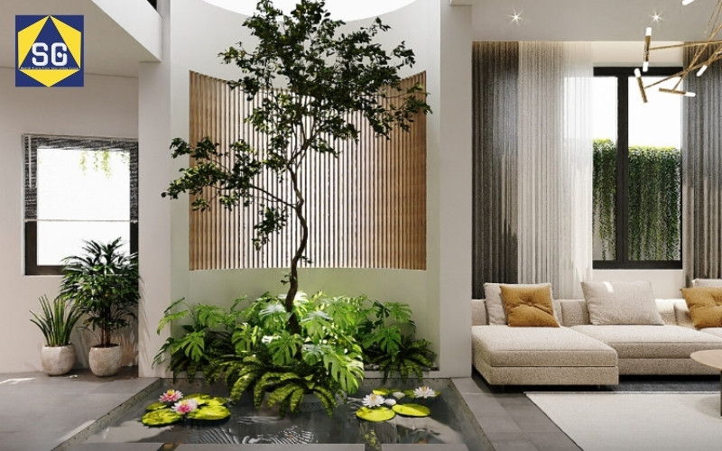 Trang Trí Giếng Trời Trong Nhà Trang Trí Giếng Trời Trong Nhà