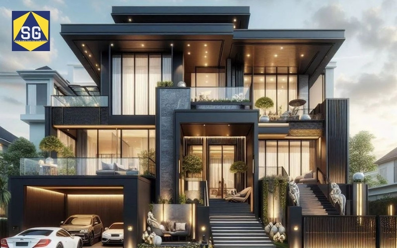 biệt thự hiện đại 3 tầng 2 mặt tiền biệt thự hiện đại 3 tầng 2 mặt tiền