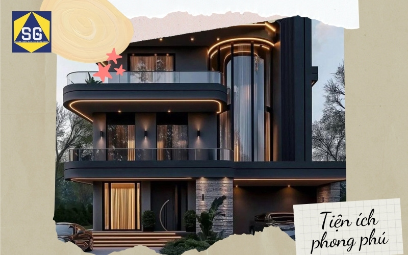 biệt thự hiện đại 3 tầng 2 mặt tiền biệt thự hiện đại 3 tầng 2 mặt tiền