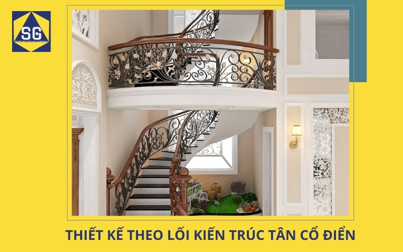Cầu thang gỗ đẹp cho nhà ống