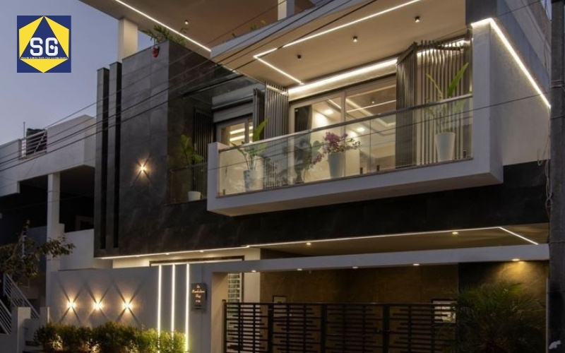 Mẫu nhà lệch tầng 7x7m Mẫu nhà lệch tầng 7x7m