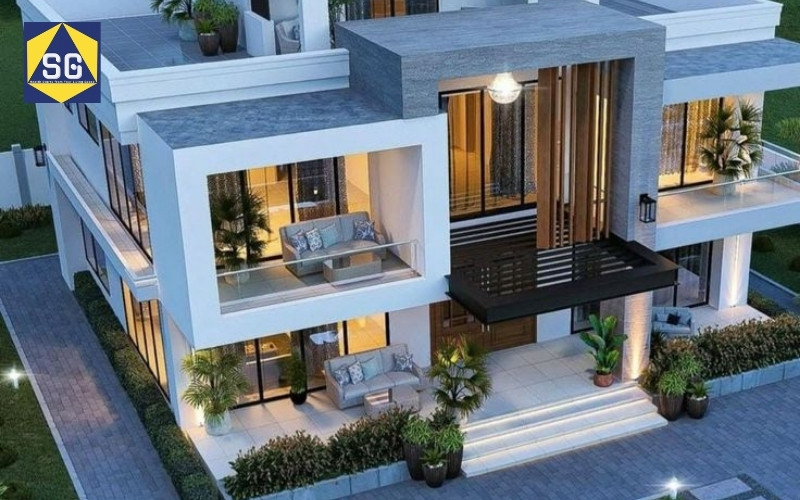Mẫu nhà lệch tầng 7x7m Mẫu nhà lệch tầng 7x7m