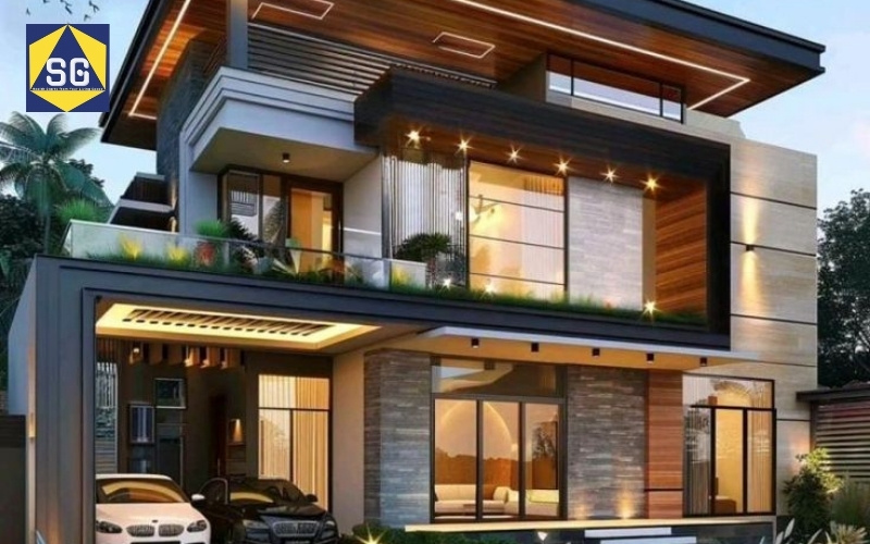 Mẫu nhà lệch tầng 7x7m Mẫu nhà lệch tầng 7x7m
