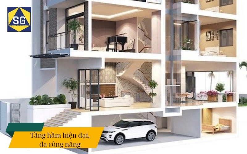 Mẫu nhà lệch tầng 7x7m Mẫu nhà lệch tầng 7x7m