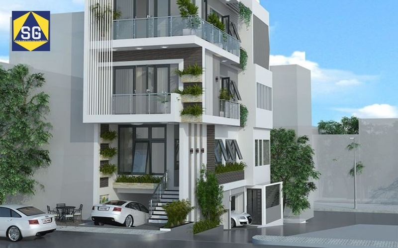 Mẫu nhà lệch tầng 7x7m Mẫu nhà lệch tầng 7x7m