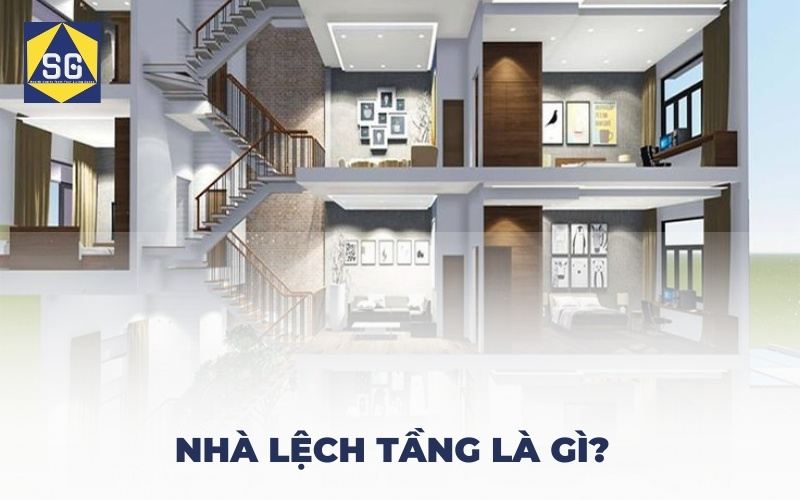 Mẫu nhà lệch tầng 7x7m Mẫu nhà lệch tầng 7x7m