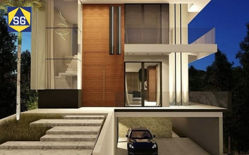 Mẫu nhà lệch tầng 7x7m Mẫu nhà lệch tầng 7x7m