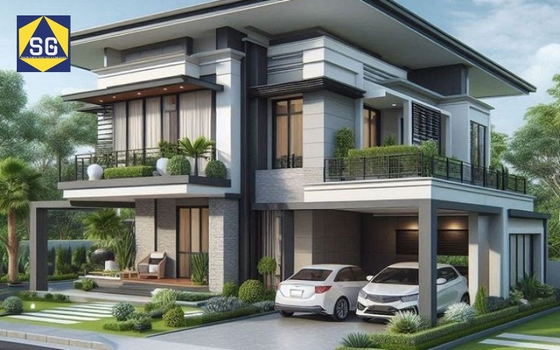 Mẫu nhà lệch tầng 7x7m Mẫu nhà lệch tầng 7x7m