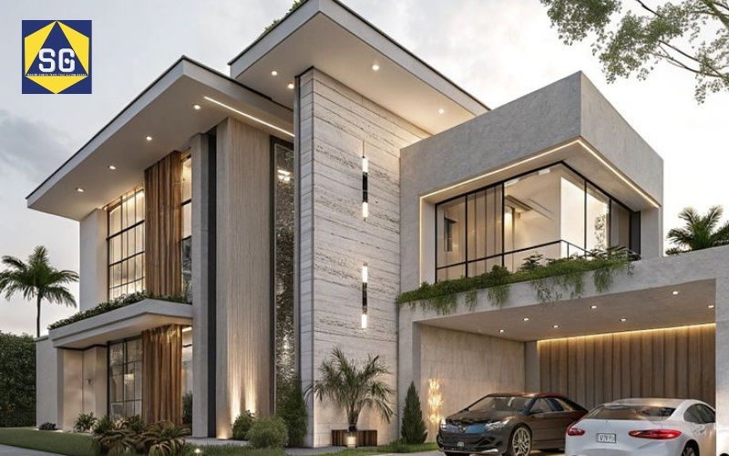 Mẫu nhà lệch tầng 7x7m Mẫu nhà lệch tầng 7x7m
