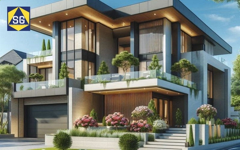 Mẫu nhà lệch tầng 7x7m Mẫu nhà lệch tầng 7x7m