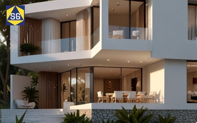 Mẫu nhà lệch tầng 7x7m Mẫu nhà lệch tầng 7x7m