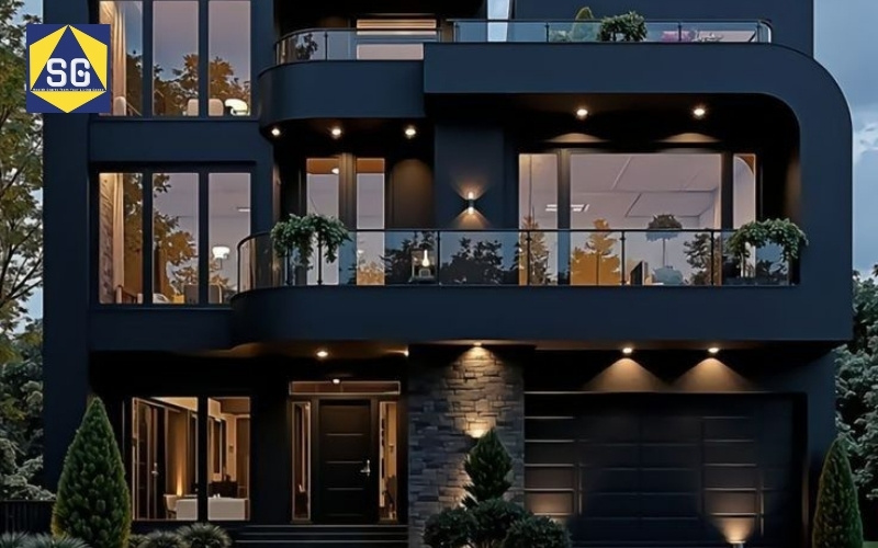 Mẫu nhà lệch tầng 7x7m Mẫu nhà lệch tầng 7x7m
