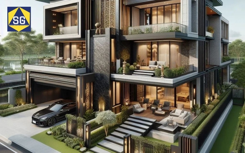 Mẫu nhà lệch tầng 7x7m Mẫu nhà lệch tầng 7x7m