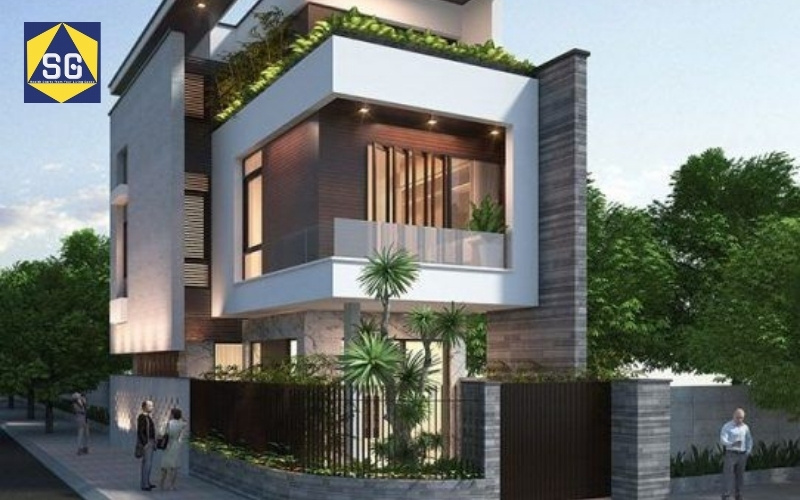 Mẫu nhà lệch tầng 7x7m Mẫu nhà lệch tầng 7x7m