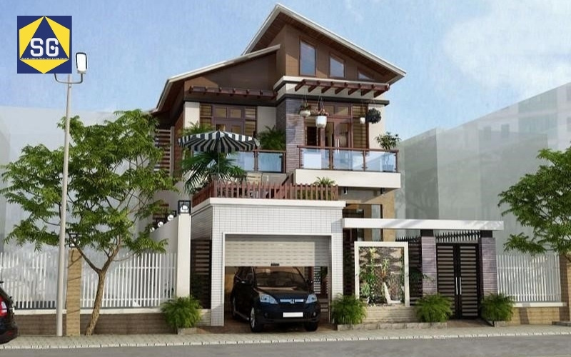 Mẫu nhà lệch tầng 7x7m Mẫu nhà lệch tầng 7x7m