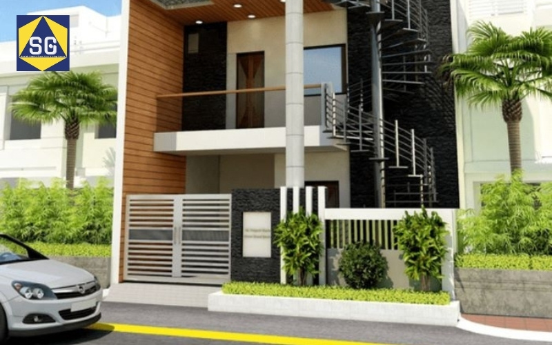 Mẫu nhà lệch tầng 7x7m Mẫu nhà lệch tầng 7x7m