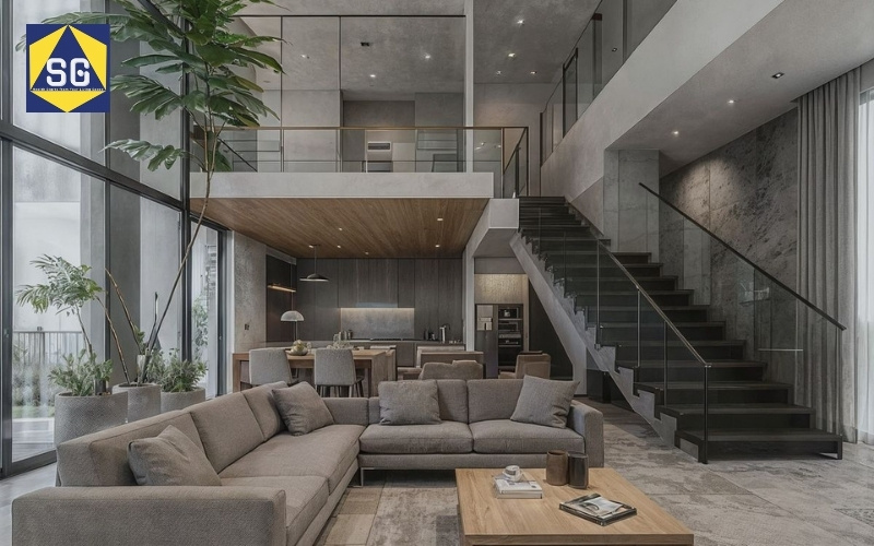 Phòng khách rộng 16m2