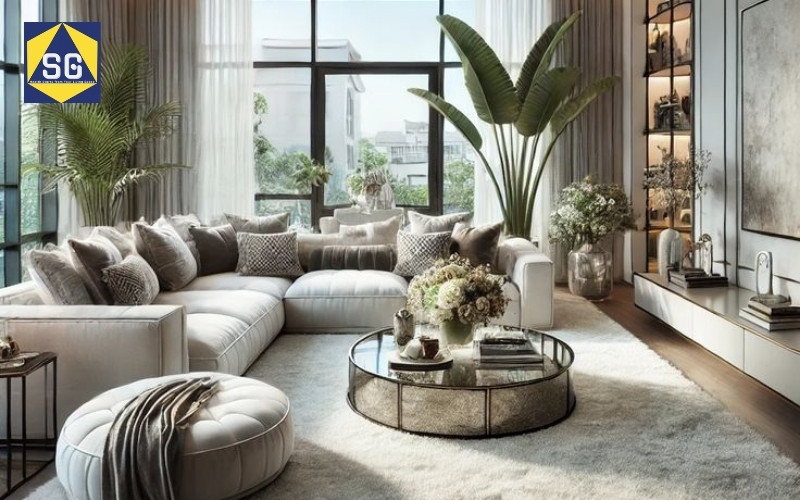 Phòng khách rộng 16m2