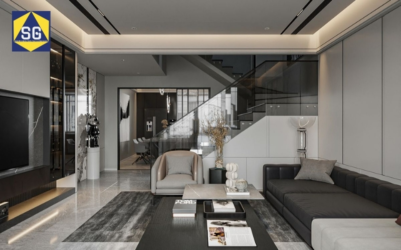 Phòng khách rộng 16m2