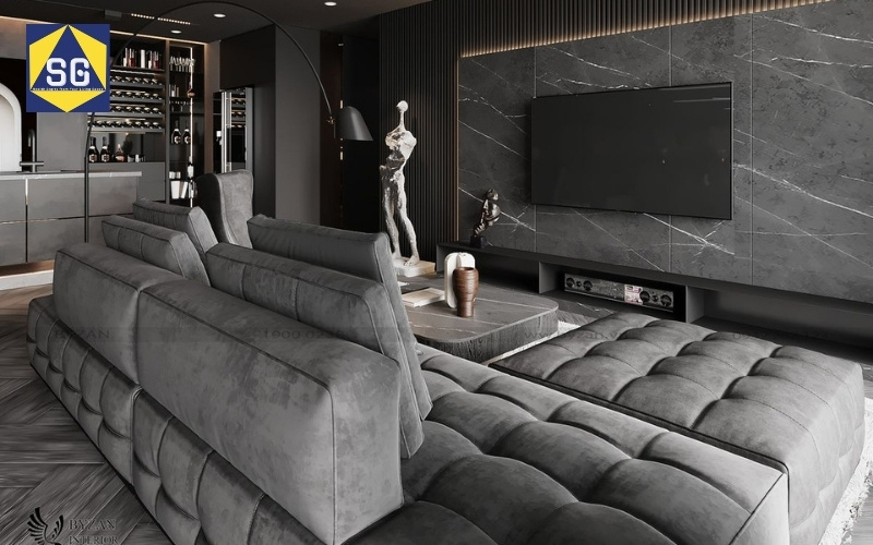 Phòng khách rộng 16m2