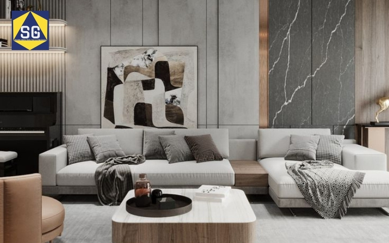 Phòng khách rộng 16m2