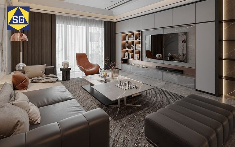 Phòng khách rộng 16m2