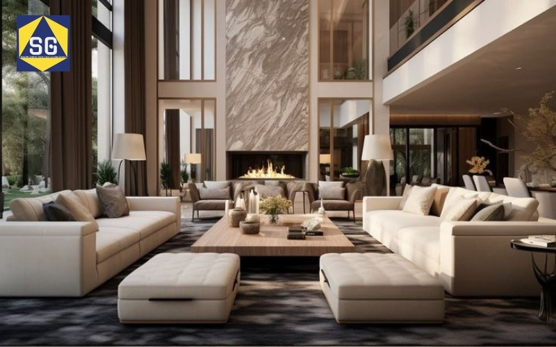 Phòng khách rộng 16m2