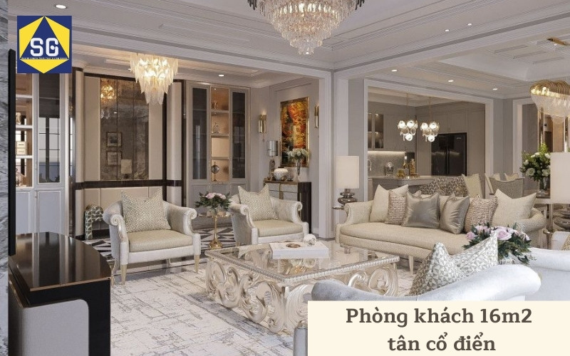 Thiết kế phòng khách 16m2