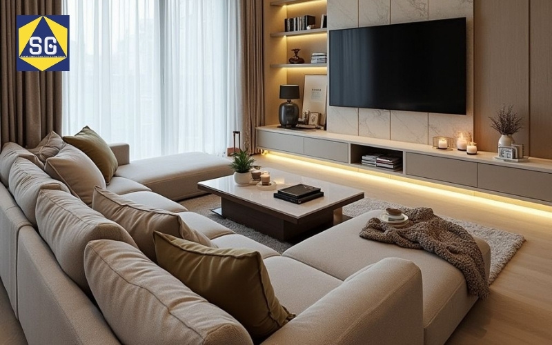 Thiết kế phòng khách 16m2