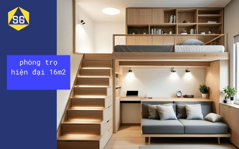 Thiết kế phòng trọ hiện đại