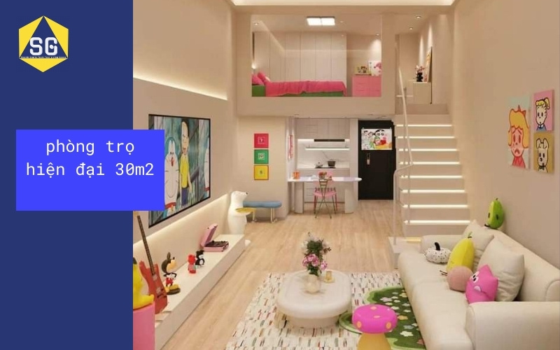 Thiết kế phòng trọ hiện đại