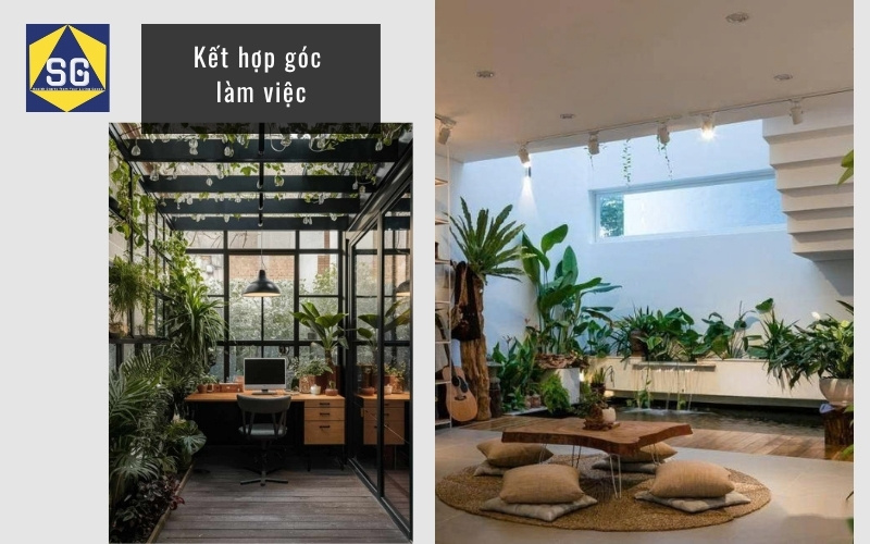 Tiểu cảnh giếng trời đơn giản