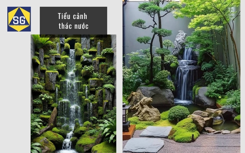 Tiểu cảnh giếng trời đơn giản