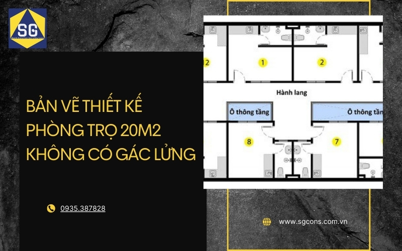 bản vẽ thiết kế phòng trọ 20m2 bản vẽ thiết kế phòng trọ 20m2