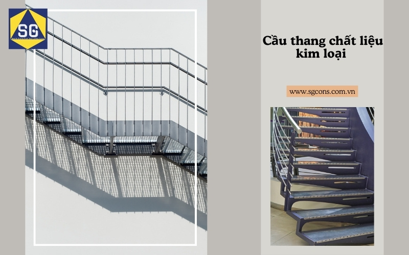 cầu thang dọc nhà ống 5m