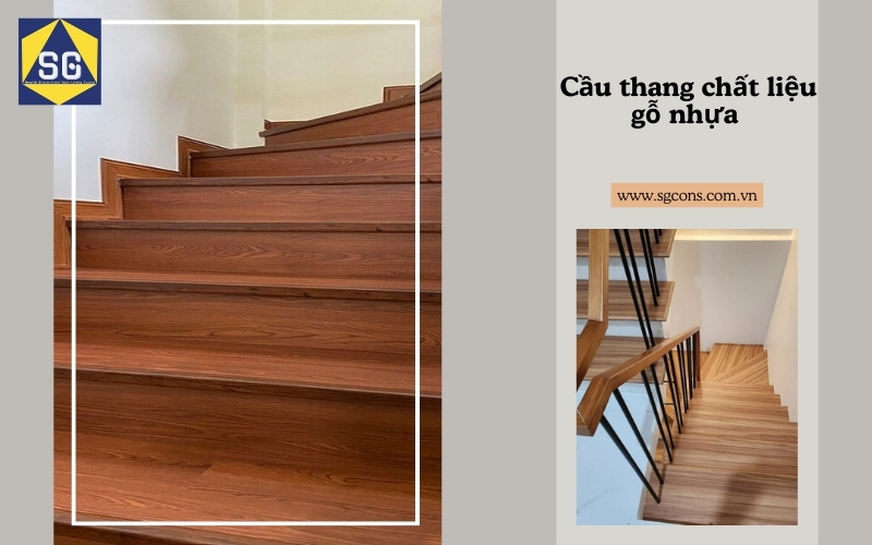 cầu thang dọc nhà ống 5m