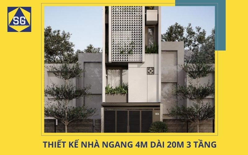 Mẫu nhà ngang 4m dài 20m Mẫu nhà ngang 4m dài 20m