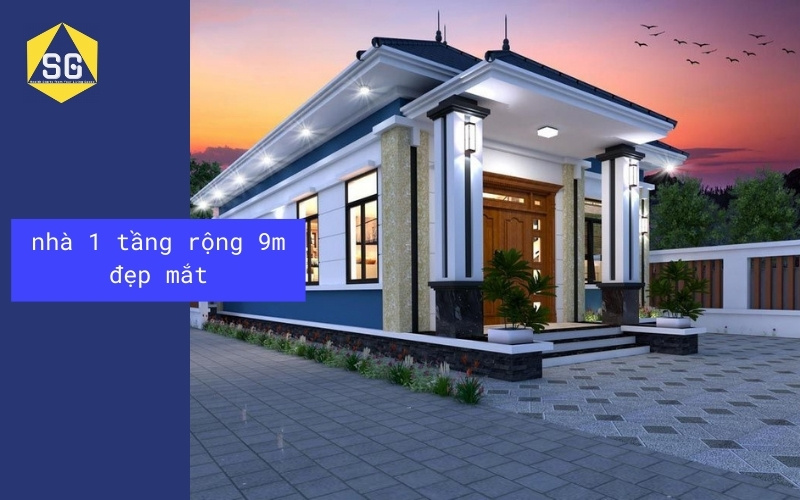 Thiết kế nhà ngang 9m dài 10m Thiết kế nhà ngang 9m dài 10m