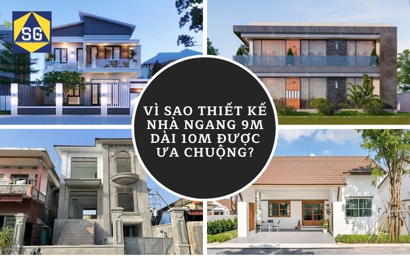 Thiết kế nhà ngang 9m dài 10m Thiết kế nhà ngang 9m dài 10m