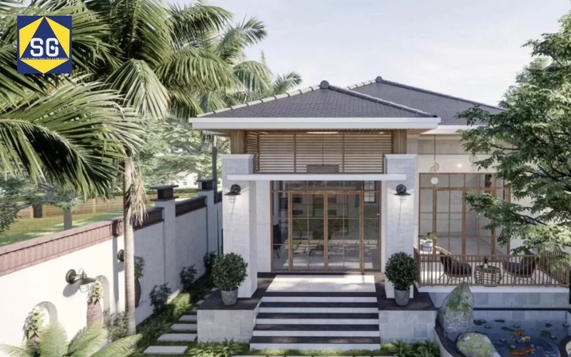 Thiết kế nhà ngang 9m dài 10m Thiết kế nhà ngang 9m dài 10m