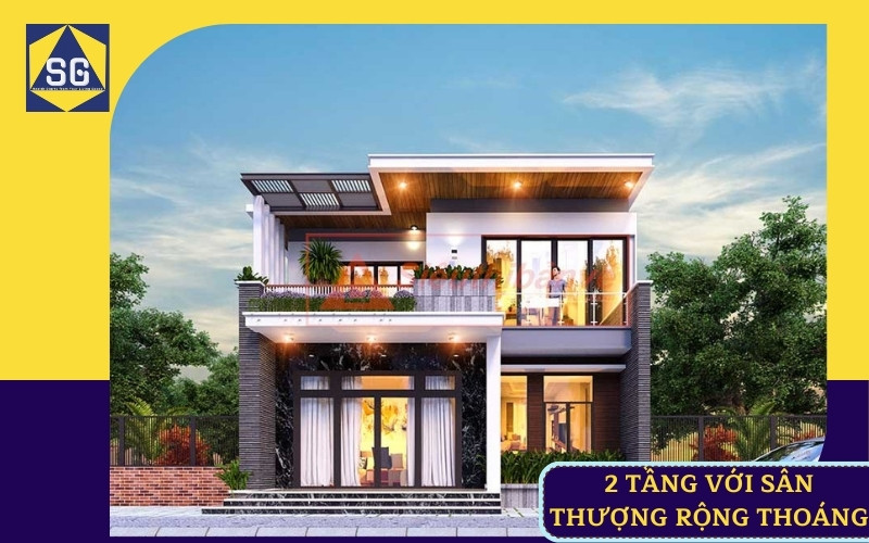 Thiết kế nhà ngang 9m dài 10m Thiết kế nhà ngang 9m dài 10m