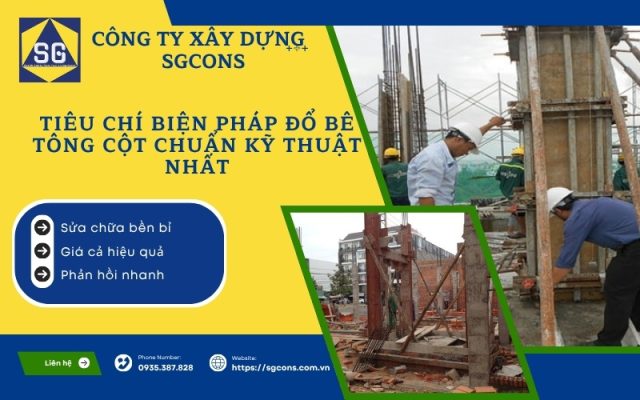 biện pháp đổ bê tông cột
