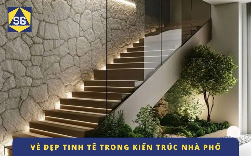 Cầu thang nhà lệch tầng đẹp Cầu thang nhà lệch tầng đẹp
