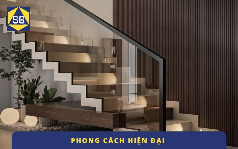 Cầu thang nhà lệch tầng đẹp Cầu thang nhà lệch tầng đẹp