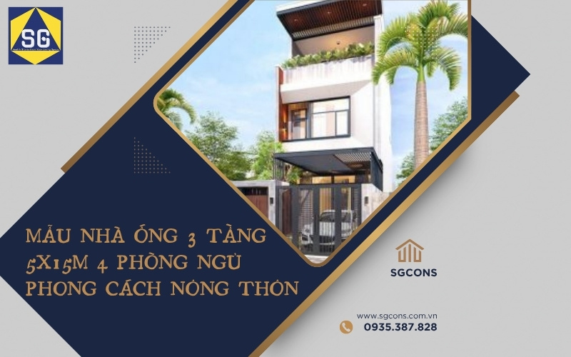 nhà ống 3 tầng 5x15m 4 phòng ngủ nhà ống 3 tầng 5x15m 4 phòng ngủ