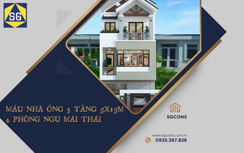 nhà ống 3 tầng 5x15m 4 phòng ngủ nhà ống 3 tầng 5x15m 4 phòng ngủ