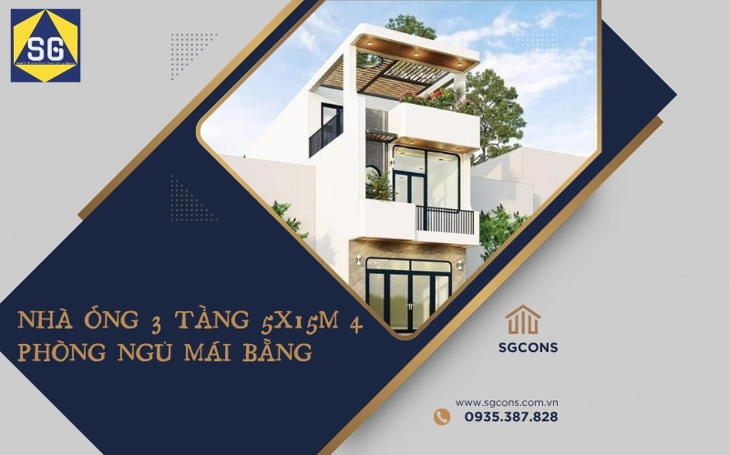 nhà ống 3 tầng 5x15m 4 phòng ngủ nhà ống 3 tầng 5x15m 4 phòng ngủ