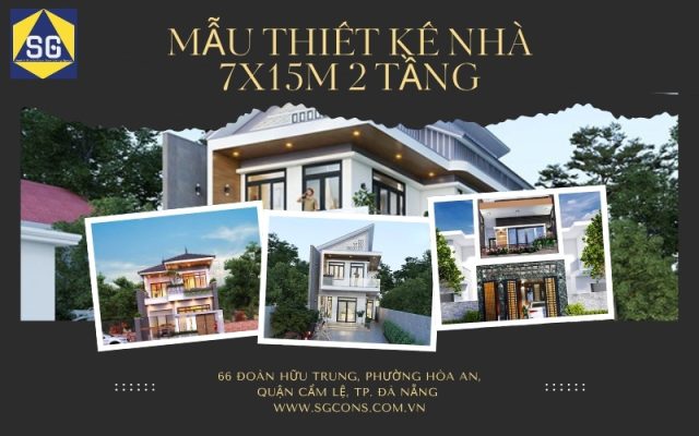 thiết kế nhà 7x15m 2 tầng
