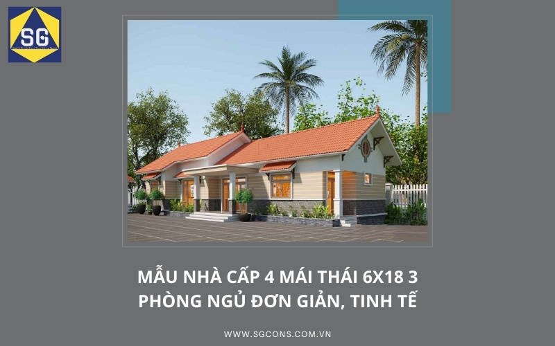 nhà cấp 4 mái thái 6x18 nhà cấp 4 mái thái 6x18